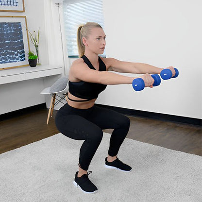 Haltères Hexagonaux Néoprène 8kg Anti - Roulis | SportFlex - SportZenFit