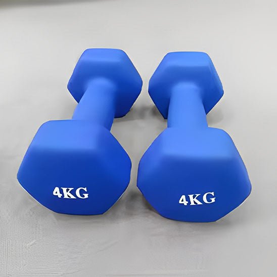 Haltères Hexagonaux Néoprène 8kg Anti - Roulis | SportFlex - SportZenFit